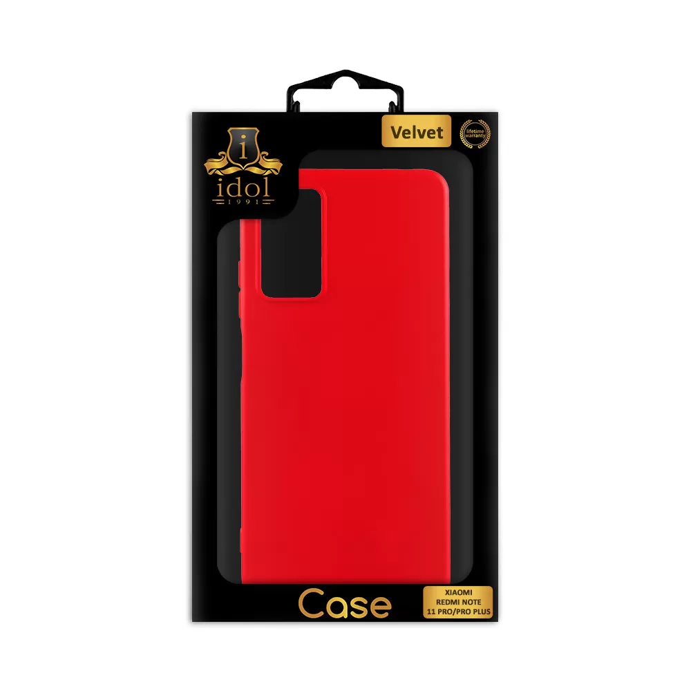 IDOL 1991 ΘΗΚΗ XIAOMI REDMI NOTE 11 PRO 4G/5G 6.67" VELVET TPU 4 SIDE CAMERA GUARD PROTECTION RED - Image 6