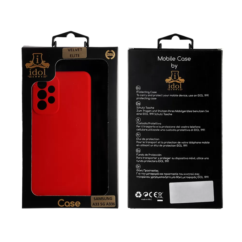 IDOL 1991 ΘΗΚΗ SAMSUNG A53 5G A536 6.5" VELVET ELITE TPU 4 SIDE FULL CAMERA PROTECTION RED - Image 8