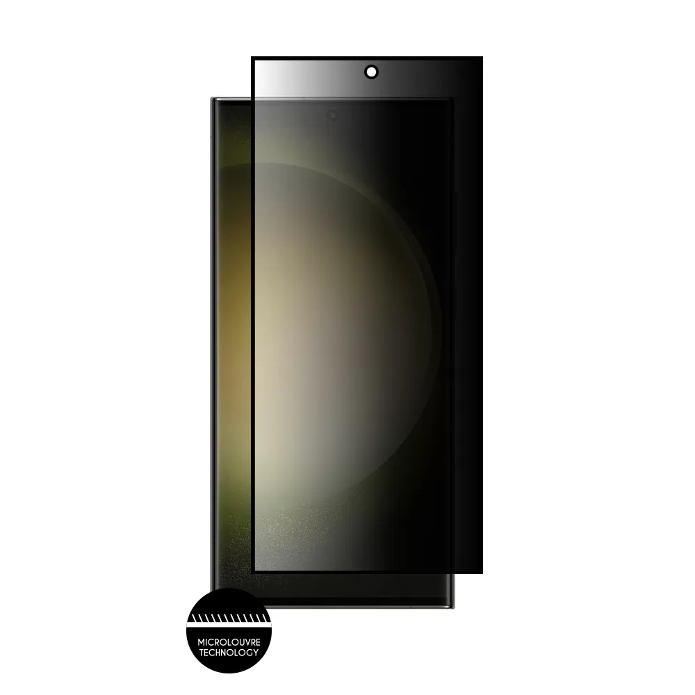 IDOL 1991 PRIVACY ANTISPY TEMPERED GLASS SAMSUNG S23 ULTRA 5G S918 6.8in 9H 0.25mm 3D SEMI CURVED EDGE GLUE BLACK - Image 2