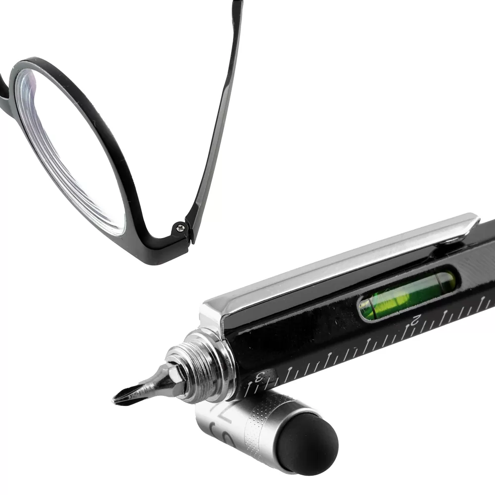 NSP ΣΤΥΛΟ 7 IN 1 METALLIC MULTI-TOOL PEN BLACK - Image 9