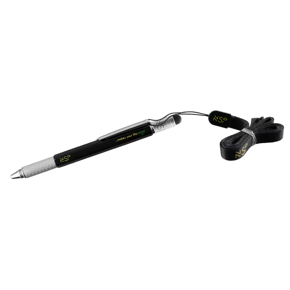 NSP ΣΤΥΛΟ 7 IN 1 METALLIC MULTI-TOOL PEN BLACK - Image 12