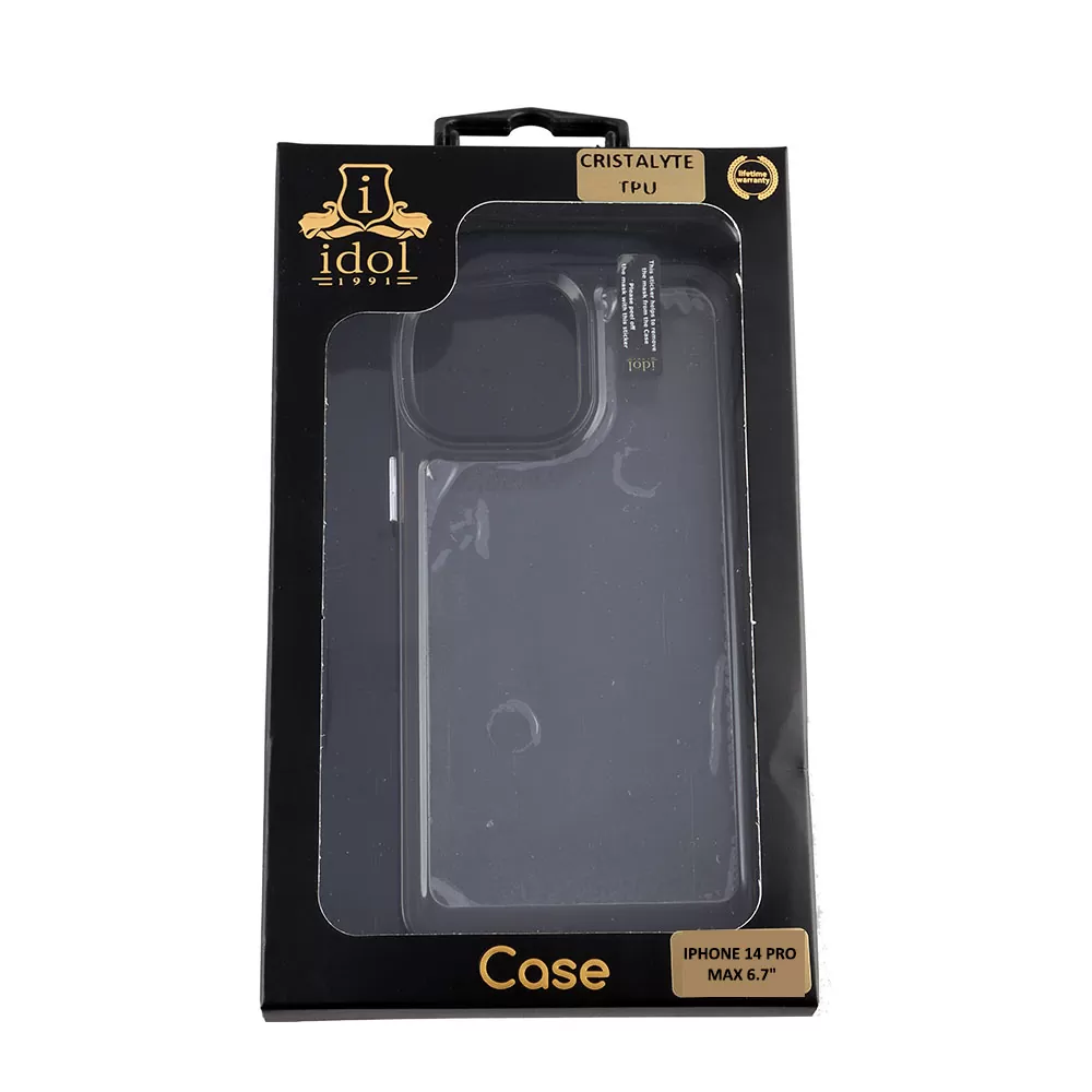 IDOL 1991 CRISTALYTE TPU ΘΗΚΗ IPHONE 14 PRO MAX 6.7in  CAMERA GUARD ΔΙΑΦΑΝΗ ΓΚΡΙ - Image 9