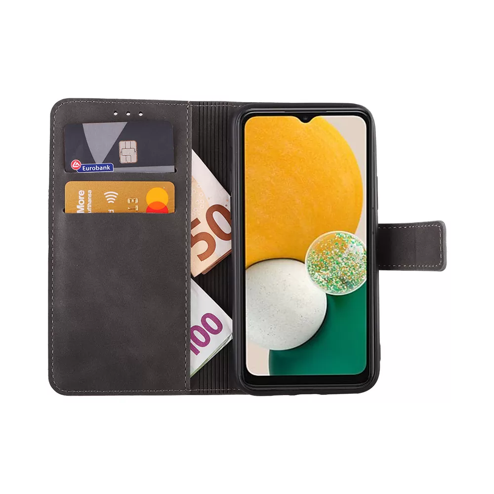 LIME ESSENTIAL ΘΗΚΗ SAMSUNG A04s A047/A13 5G A136U 6.5in  MAGNET BOOK STAND CLIP GREY - Image 2