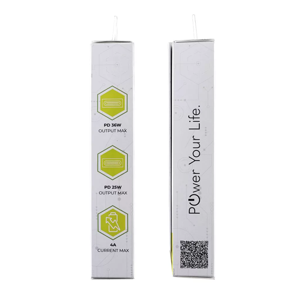 LIME USB-C PD 3.0 DUAL SUPER FAST TRAVEL LTC61W 4.0A 36W +USB-C 25W TOTAL 61W WHITE - Image 6