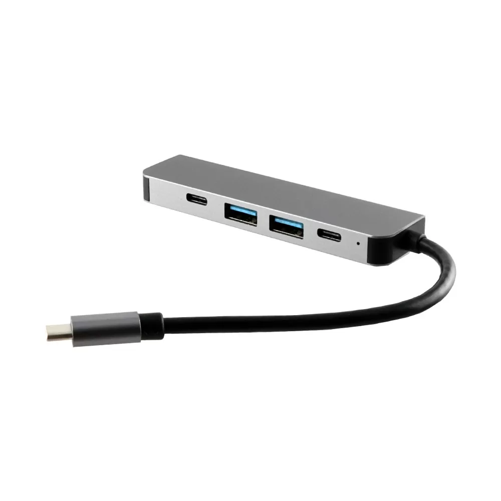NSP N16 5 IN 1 USB-C HUB TYPE C TO HDMI 4K 30HZ/USB 3.0 5Gbps/2 USB 2.0/PD 3.0 100W/ TYPE C 3 5Gbps ALU GREY - Image 3