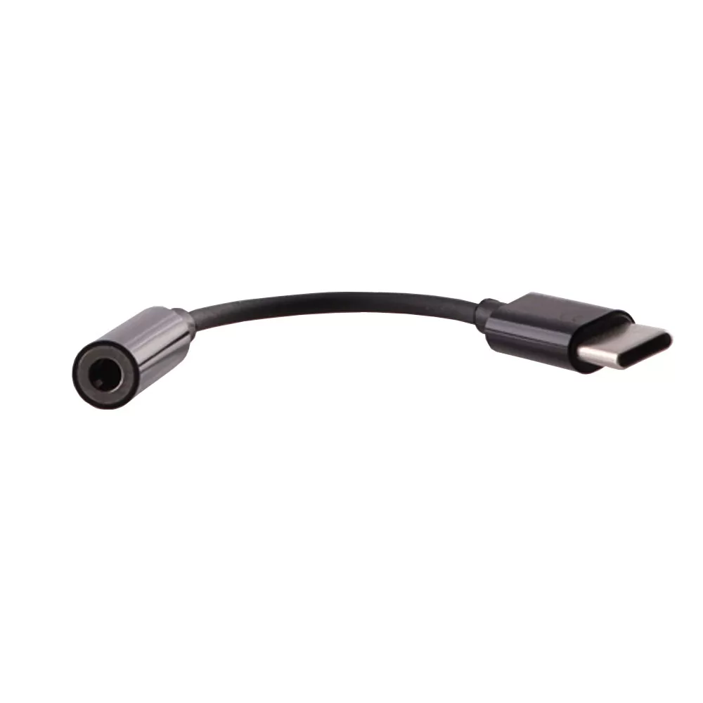 NSP ΚΑΛΩΔΙΟ ΜΕΤΑΤΡΟΠΕΑΣ TYPE C TO 3.5mm JACK FEMALE 11CM BLACK - Image 3