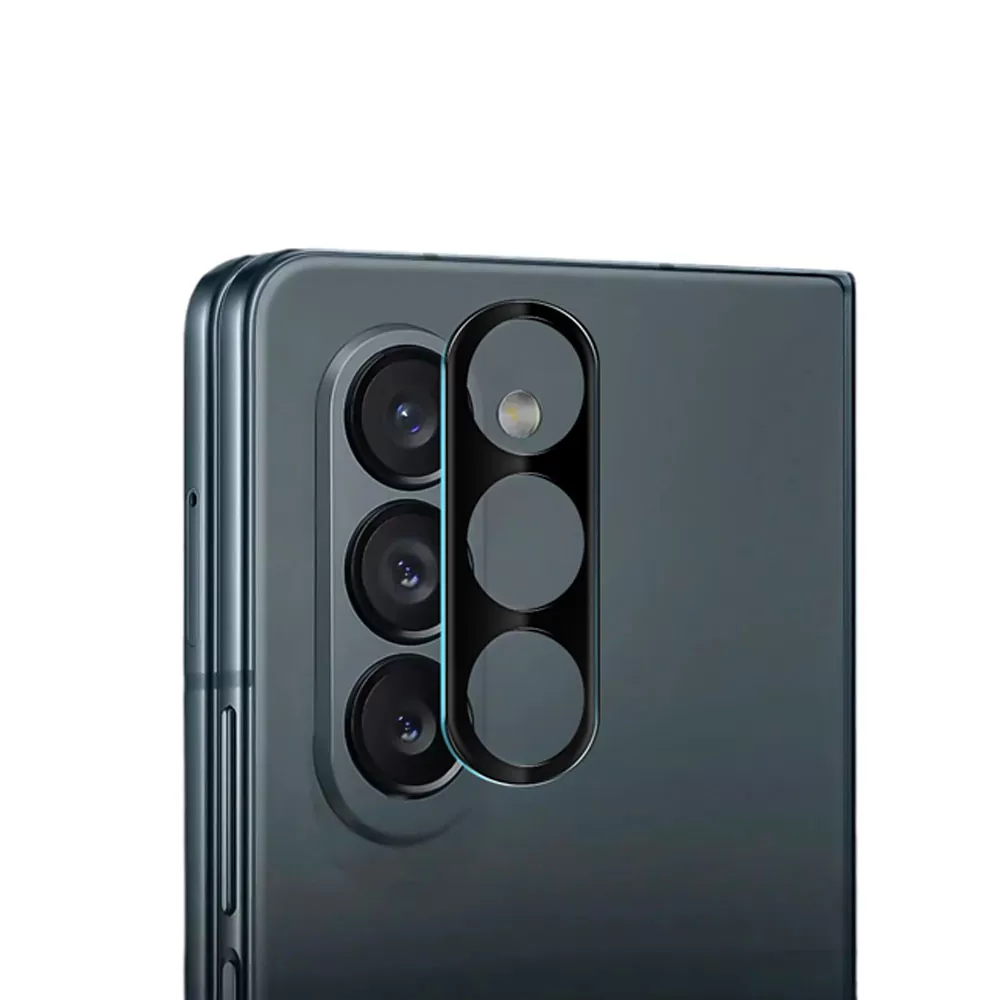 VOLTE-TEL CAMERA GLASS SAMSUNG Z FOLD 5 5G F946 7.6in 9H 0.25mm 3D CURVED BLACK - Image 2