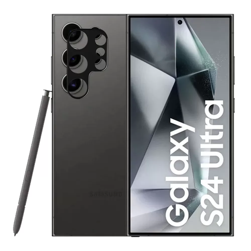 VOLTE-TEL CAMERA GLASS SAMSUNG S24 ULTRA 5G S928 6.8in 9H 0.25mm 3D CURVED BLACK - Image 2