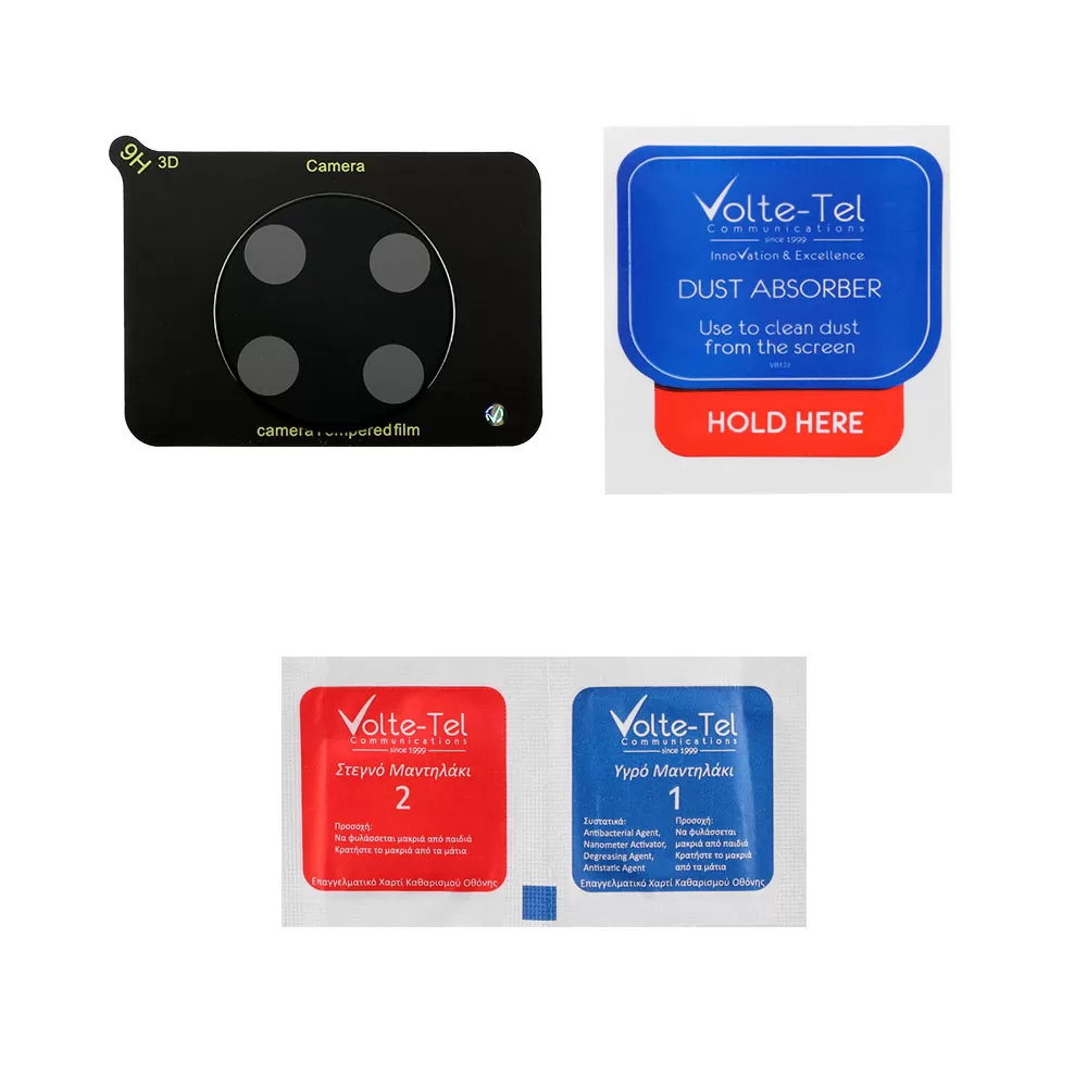 VOLTE-TEL CAMERA GLASS REALME 11 4G 6.4in 9H 0.25mm 3D CURVED BLACK - Image 4