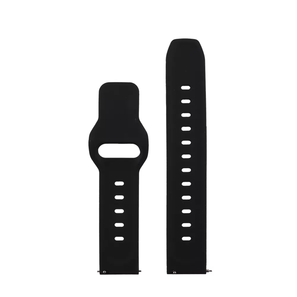 VOLTE-TEL VT116 ΛΟΥΡΑΚΙ ΡΟΛΟΓΙΟΥ ΣΙΛΙΚΟΝΗΣ RUGGED SPORT UNIVERSAL 20mm (SAMSUNG WATCH 6/5/4) BLACK - Image 2