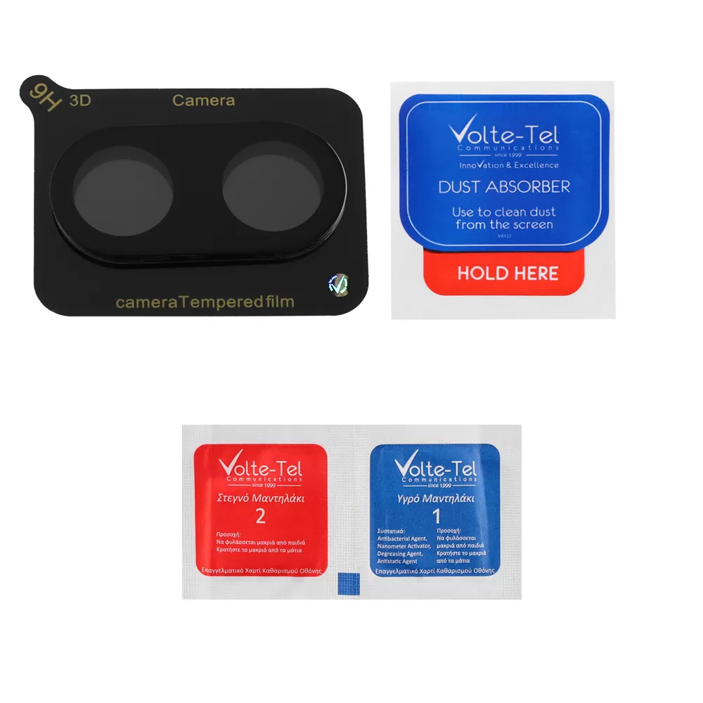 VOLTE-TEL CAMERA GLASS XIAOMI REDMI 13C 4G 6.74in 9H 0.25mm 3D CURVED BLACK - Image 4