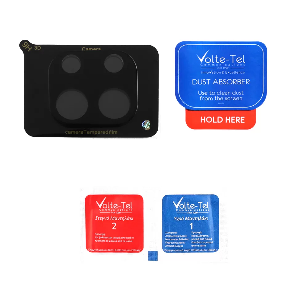 VOLTE-TEL CAMERA GLASS XIAOMI REDMI NOTE 13 PRO 4G 6.67in 9H 0.25mm 3D CURVED BLACK - Image 4