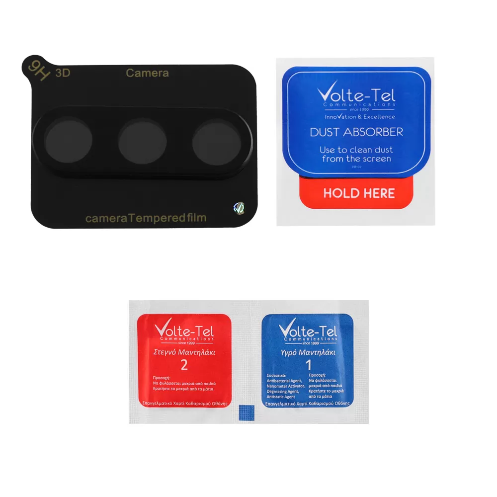 VOLTE-TEL CAMERA GLASS SAMSUNG A55 5G A556 6.6in 9H 0.25mm 3D CURVED BLACK - Image 4