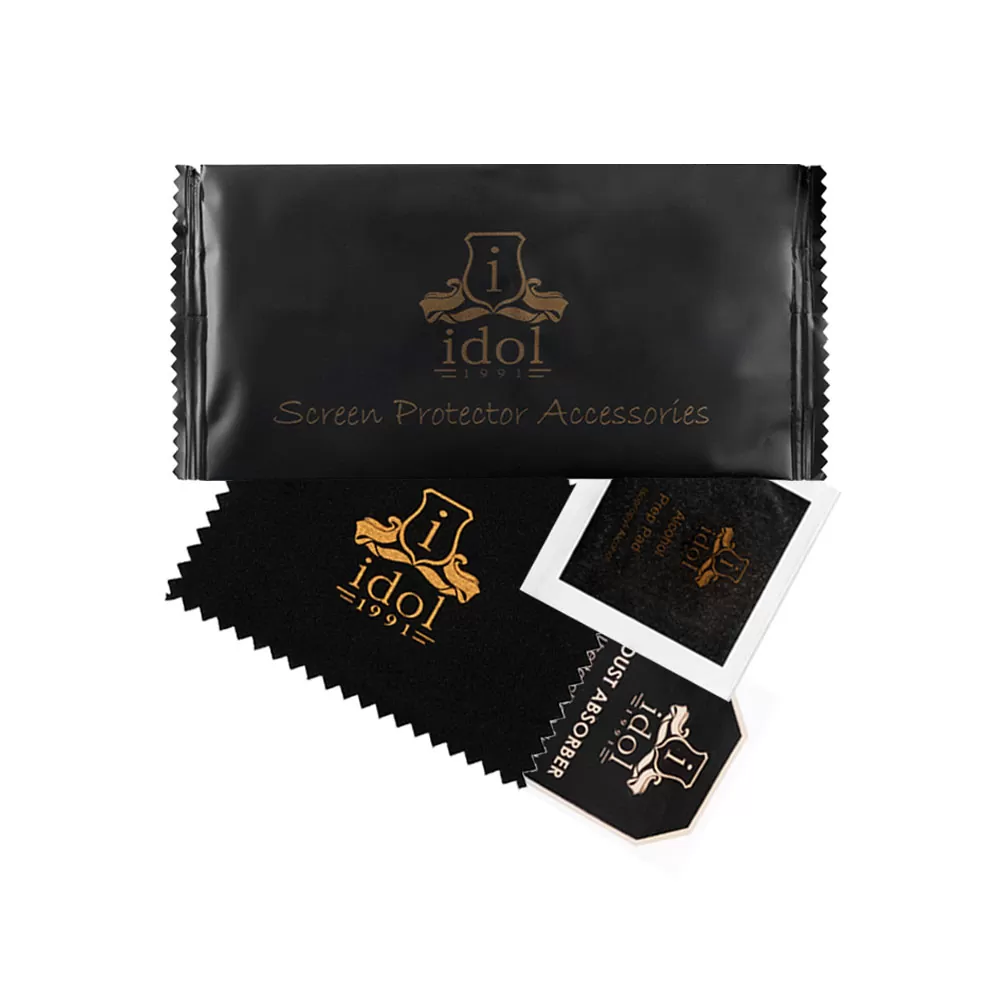 IDOL 1991 GLAMOUR TEMPERED GLASS SAMSUNG S23 ULTRA 5G S918 6.8in9H 0.30mm FULL COVER 3D FULL GLUE FINGER UNLOCK BLACK+SQUEEZYCAR - Image 2