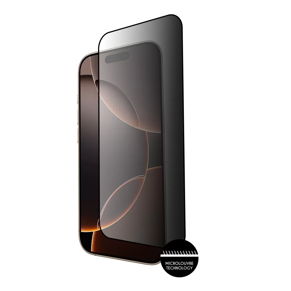 IDOL 1991 PRIVACY ANTISPY TEMPERED GLASS IPHONE 16 PRO MAX 6.9in 9H 0.25mm SEMI CURVED FULL GLUE BLACK - Image 2
