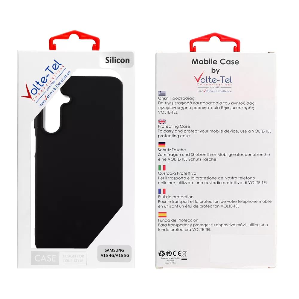 VOLTE-TEL SILICON TPU ΘΗΚΗ SAMSUNG A16 4G A165/A16 5G A166 6.7in  CAMERA GUARD BLACK - Image 5