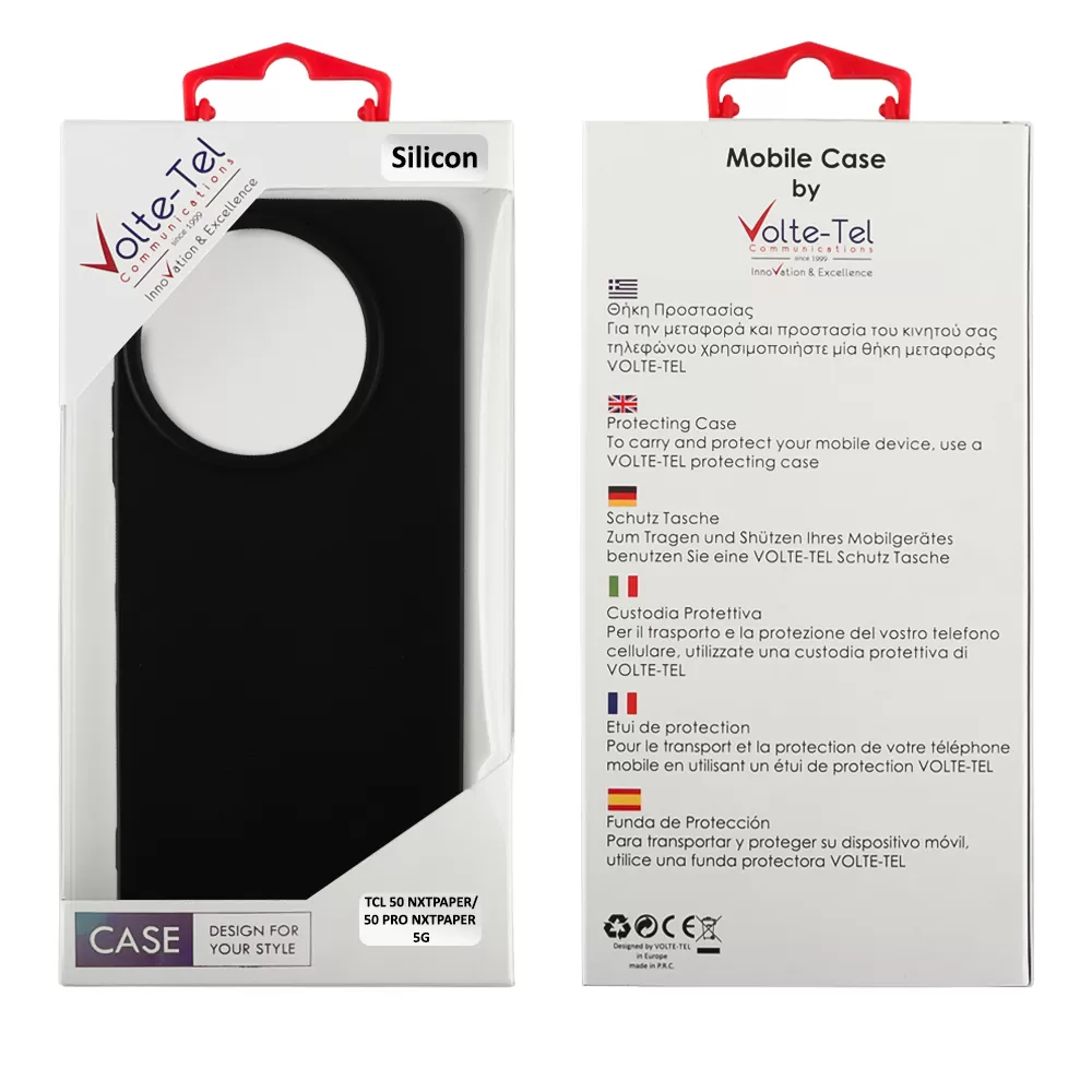 VOLTE-TEL SILICON TPU ΘΗΚΗ TCL 50 NXTPAPER/ 50 PRO NXTPAPER 5G 6.8in  CAMERA GUARD BLACK - Image 5