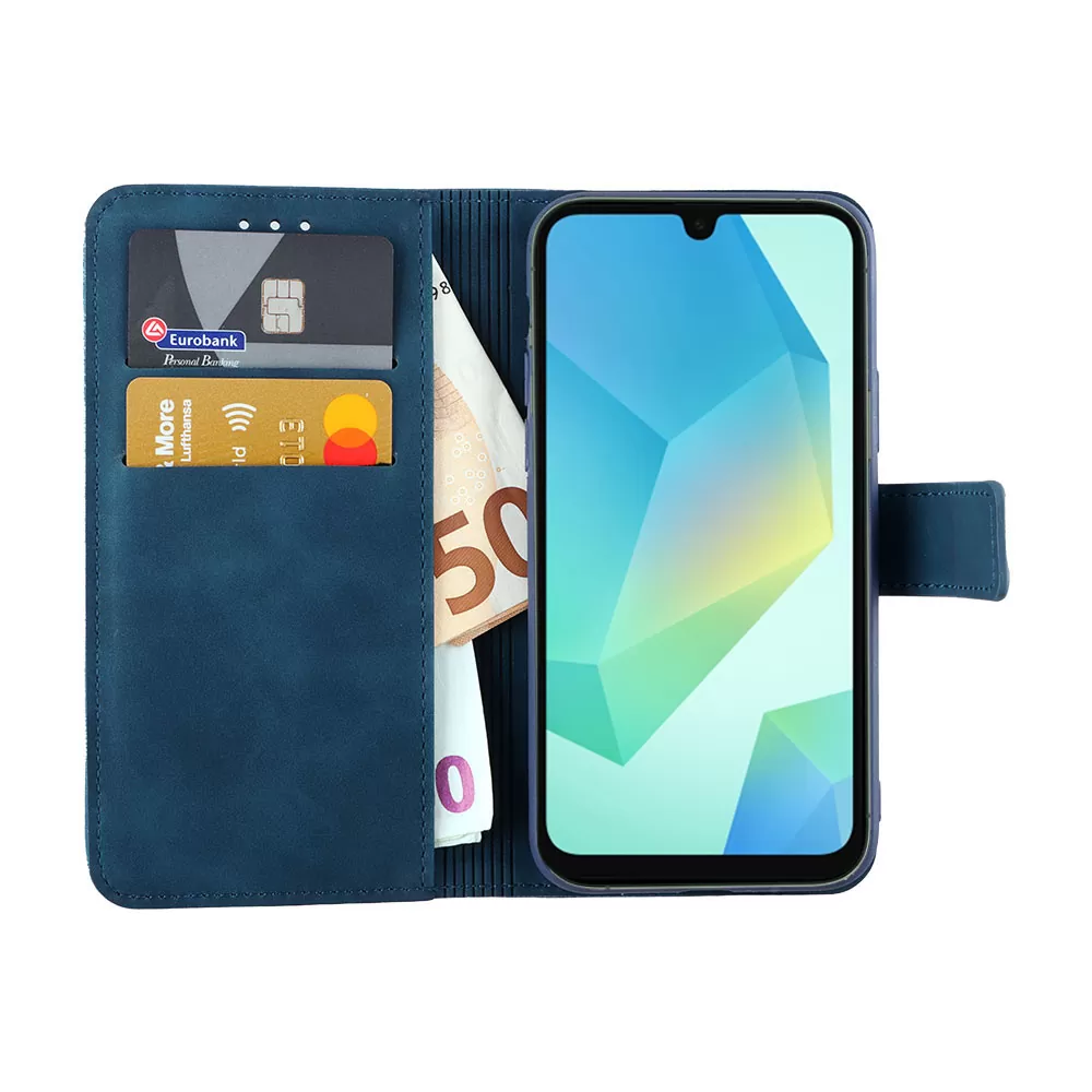 LIME ESSENTIAL ΘΗΚΗ SAMSUNG A16 4G A165/A16 5G A166 6.7in  MAGNET BOOK STAND CLIP DARK BLUE - Image 2