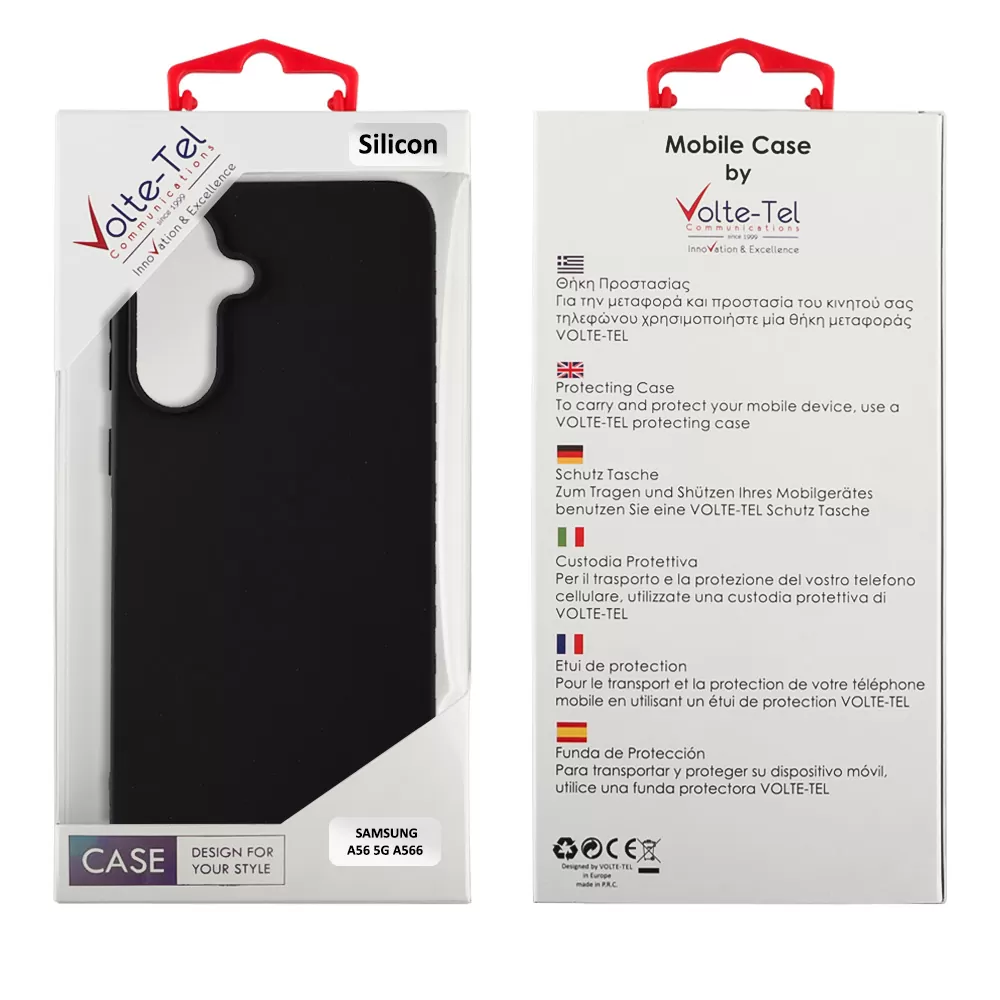 VOLTE-TEL SILICON TPU ΘΗΚΗ SAMSUNG A56 5G A566 6.7in  CAMERA GUARD BLACK - Image 5