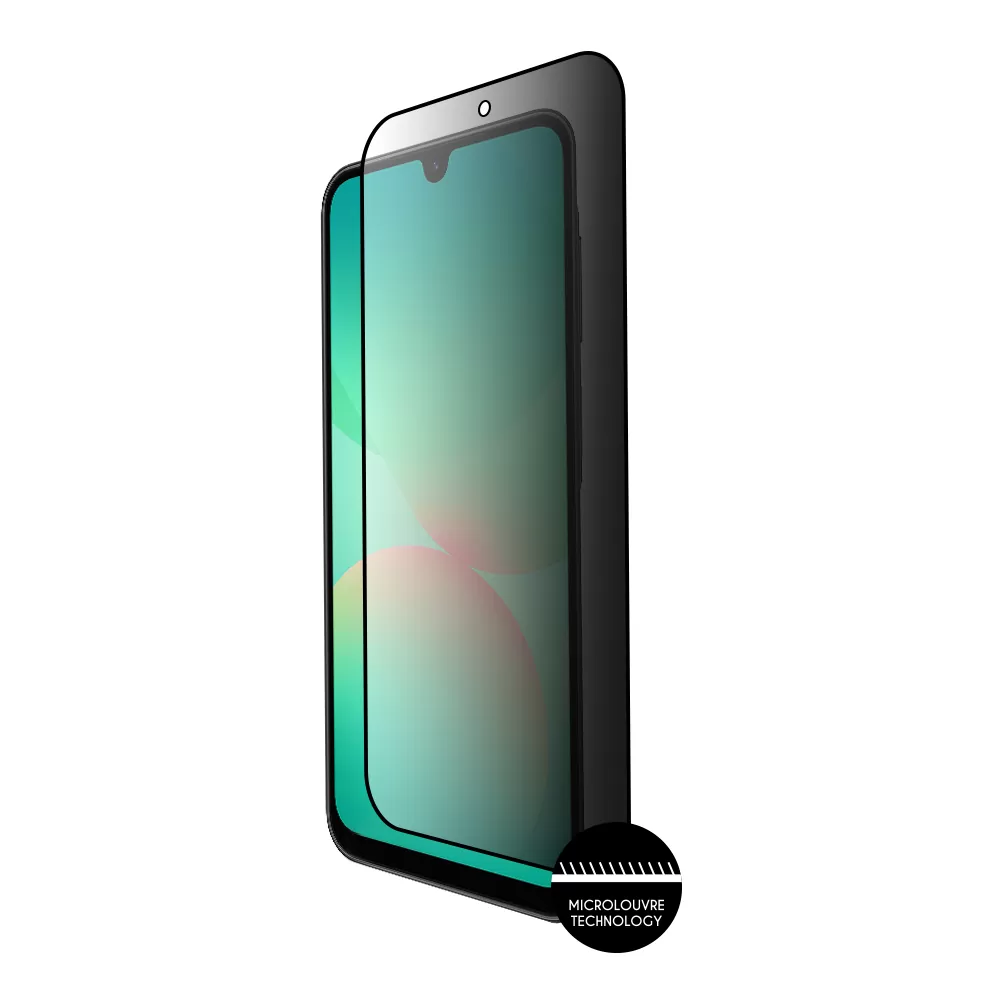 IDOL 1991 PRIVACY ANTISPY TEMPERED GLASS SAMSUNG A26 5G A266 6.7in 9H 0.25mm SEMI CURVED FULL GLUE BLACK - Image 2