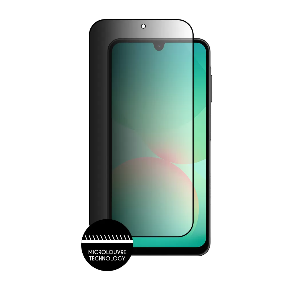 IDOL 1991 PRIVACY ANTISPY TEMPERED GLASS SAMSUNG A26 5G A266 6.7in 9H 0.25mm SEMI CURVED FULL GLUE BLACK - Image 3