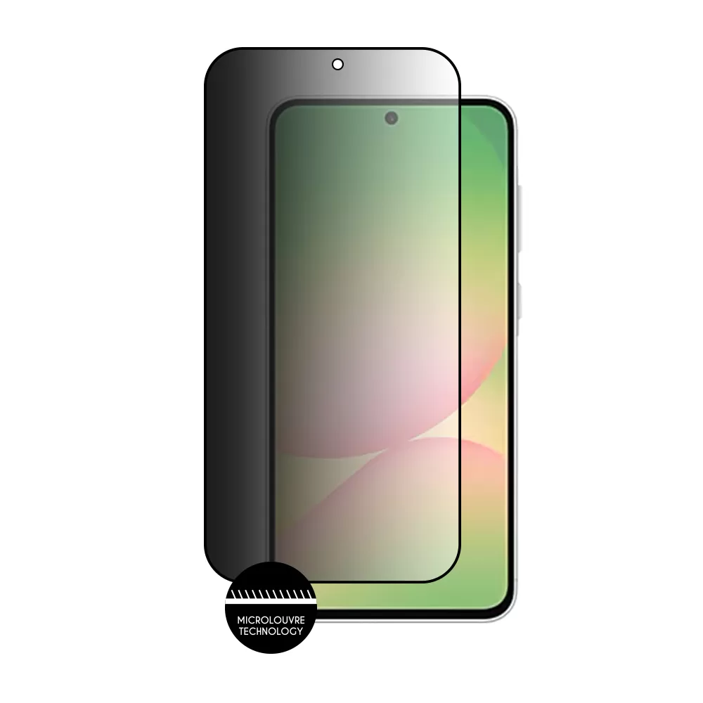 IDOL 1991 PREMIUM PRIVACY ANTISPY TEMPERED GLASS SAMSUNG A56 5G A566 6.7in 9H 0.25mm SEMI CURVED FULL GLUE BLACK - Image 3