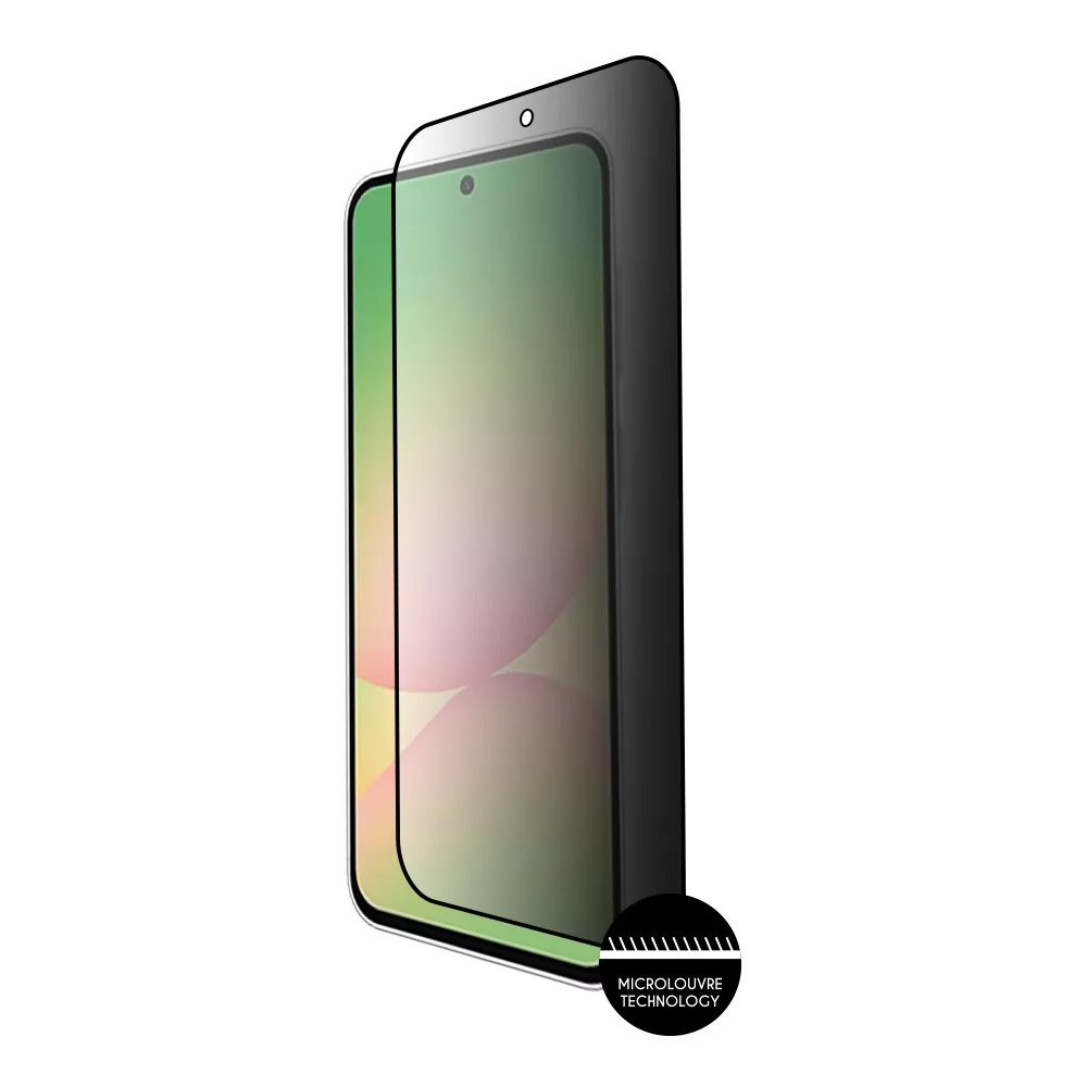 IDOL 1991 PRIVACY ANTISPY TEMPERED GLASS SAMSUNG A56 5G A566 6.7in 9H 0.25mm SEMI CURVED FULL GLUE BLACK - Image 2
