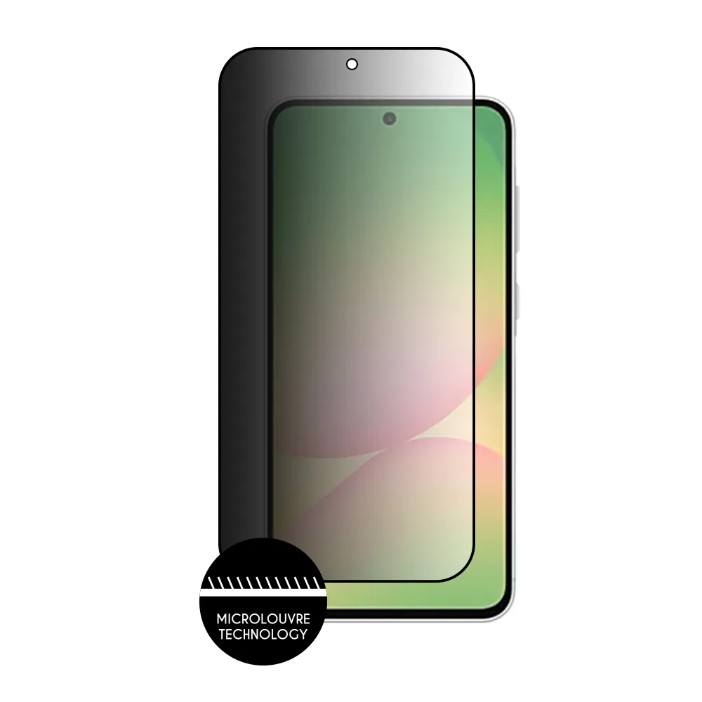 IDOL 1991 PRIVACY ANTISPY TEMPERED GLASS SAMSUNG A56 5G A566 6.7in 9H 0.25mm SEMI CURVED FULL GLUE BLACK - Image 3