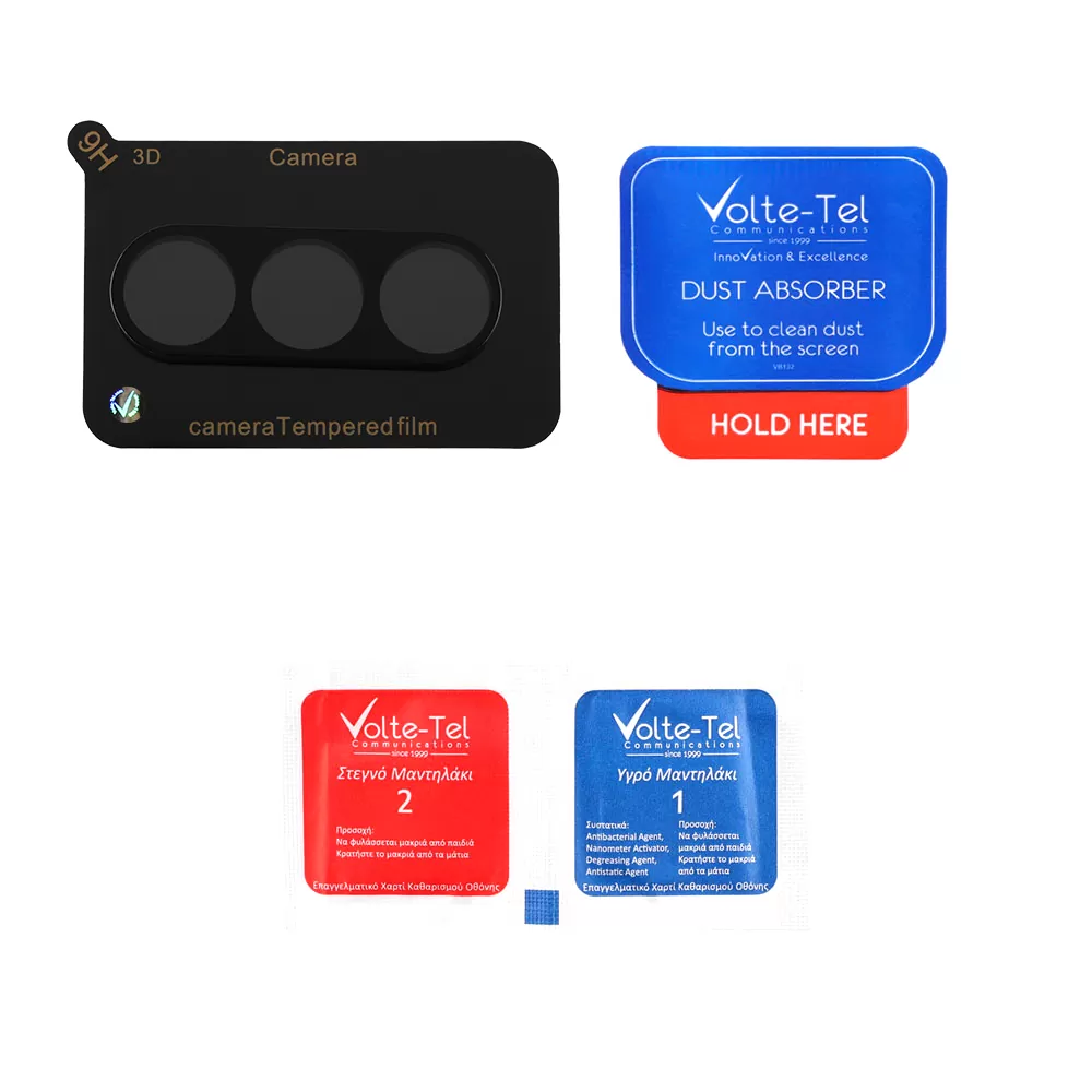 VOLTE-TEL CAMERA GLASS SAMSUNG S25 5G 6.2in 9H 0.25mm 3D CURVED BLACK - Image 4