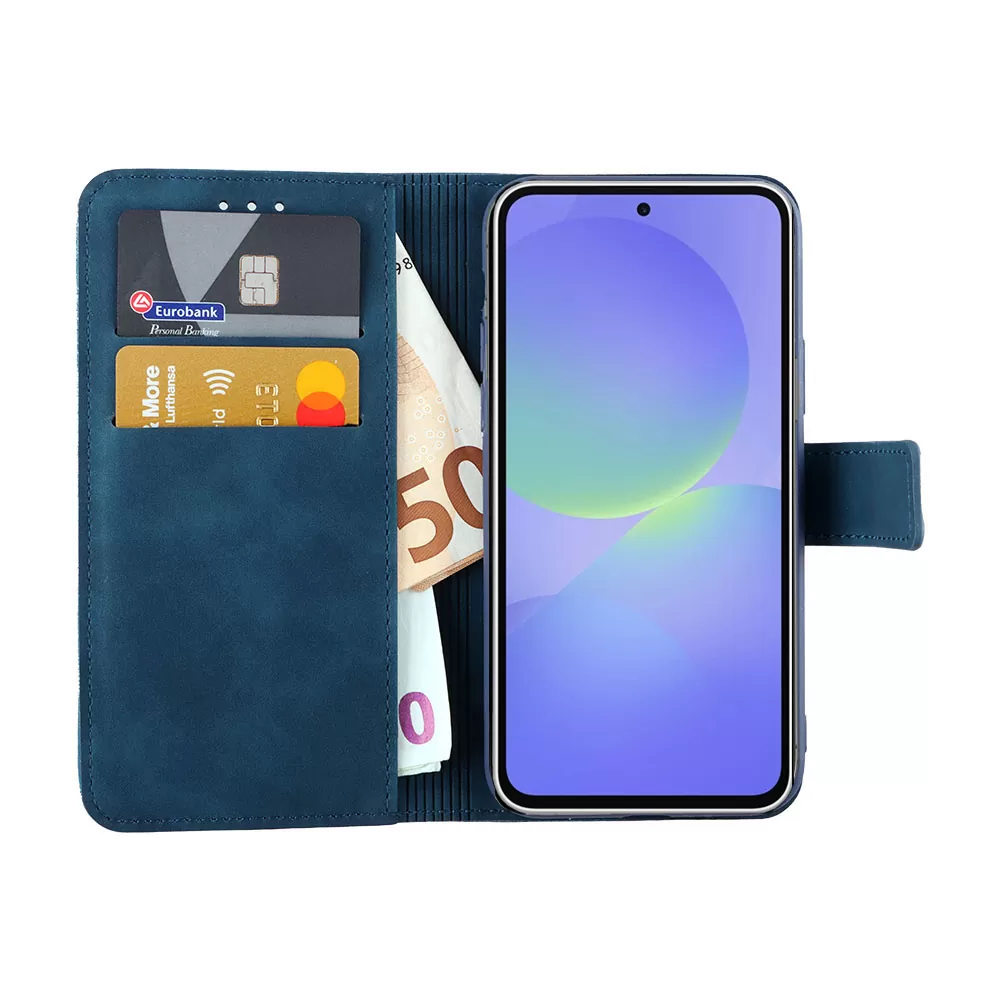 LIME ESSENTIAL ΘΗΚΗ SAMSUNG A36 5G A366 6.7in  MAGNET BOOK STAND CLIP DARK BLUE - Image 2