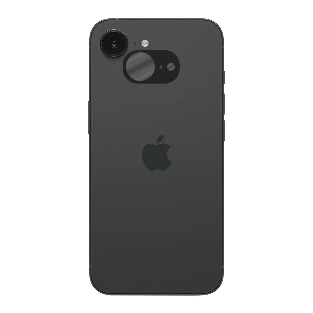 VOLTE-TEL CAMERA GLASS IPHONE 16E/ IPHONE 17E 6.1in 9H 0.25mm 3D CURVED BLACK - Image 2