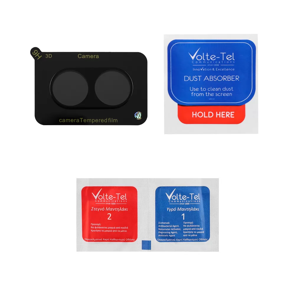 VOLTE-TEL CAMERA GLASS XIAOMI POCO X7 PRO 5G 6.67in 9H 0.25mm 3D CURVED BLACK - Image 4