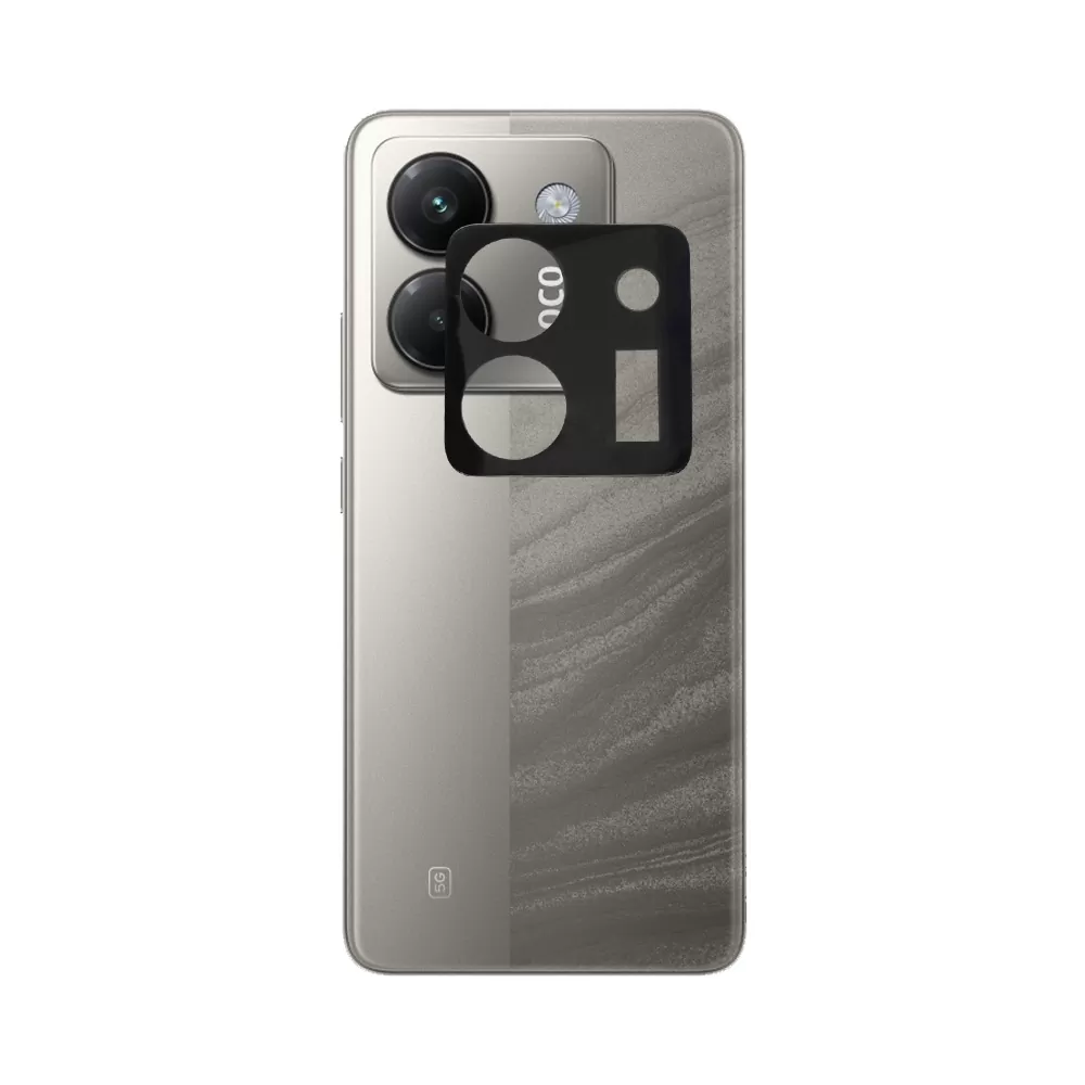 VOLTE-TEL CAMERA GLASS XIAOMI POCO M7 PRO 5G 6.67in 9H 0.25mm 3D CURVED BLACK - Image 2