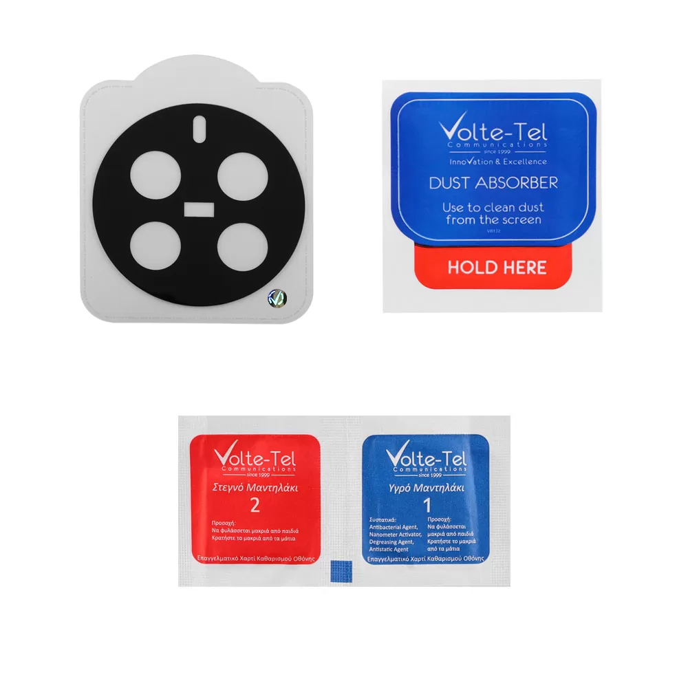 VOLTE-TEL CAMERA GLASS REALME 12 PRO 5G 6.7in 9H 0.25mm 3D CURVED BLACK - Image 4