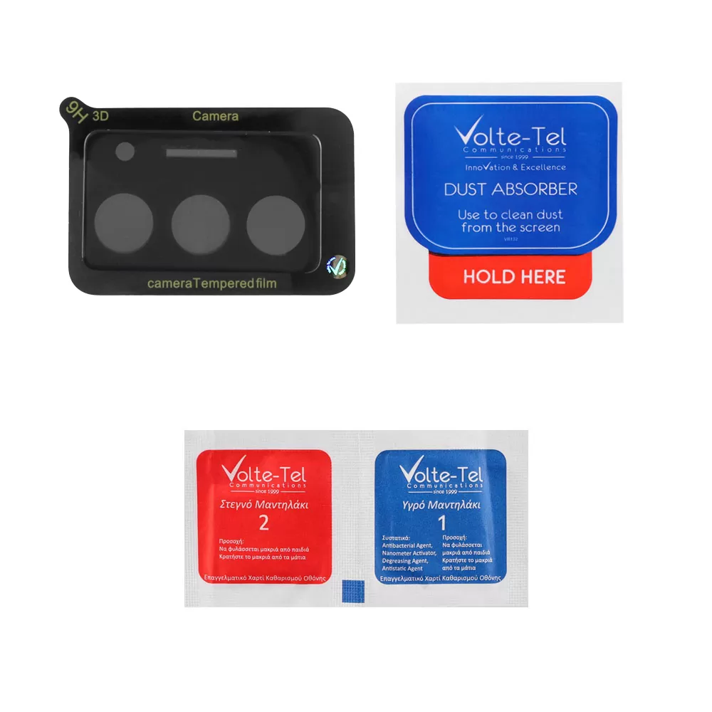 VOLTE-TEL CAMERA GLASS REALME C75 6.72in 9H 0.25mm 3D CURVED BLACK - Image 4