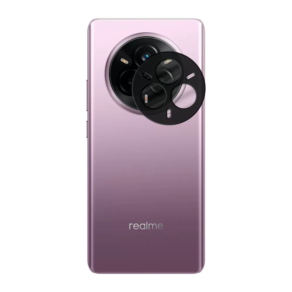 VOLTE-TEL CAMERA GLASS REALME 14 PRO 5G 6.77in 9H 0.25mm 3D CURVED BLACK - Image 2