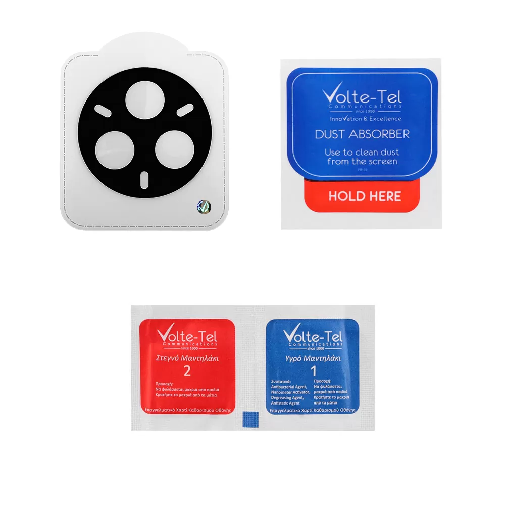 VOLTE-TEL CAMERA GLASS REALME 14 PRO 5G 6.77in 9H 0.25mm 3D CURVED BLACK - Image 4