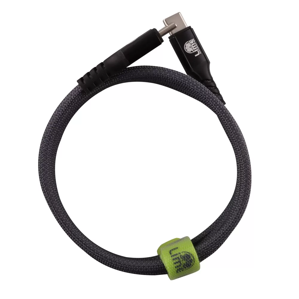 LIME USB-C TYPE C TO USB-C TYPE C 4A ΦΟΡΤΙΣΗΣ-DATA DURABLE MAGNETIC BRAIDED 1.2m LBMCC02 68W GREY - Image 3