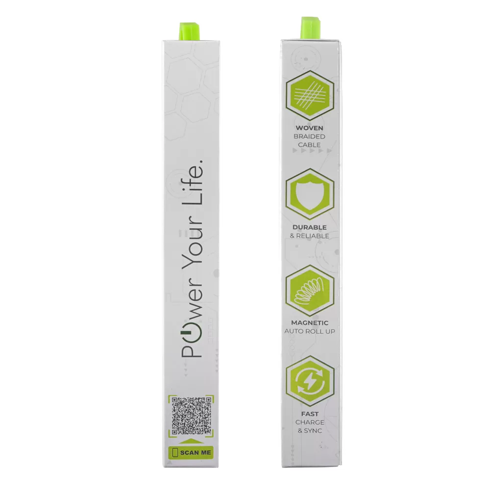 LIME USB-C TYPE C TO USB-C TYPE C 4A ΦΟΡΤΙΣΗΣ-DATA DURABLE MAGNETIC BRAIDED 1.2m LBMCC02 68W GREY - Image 7