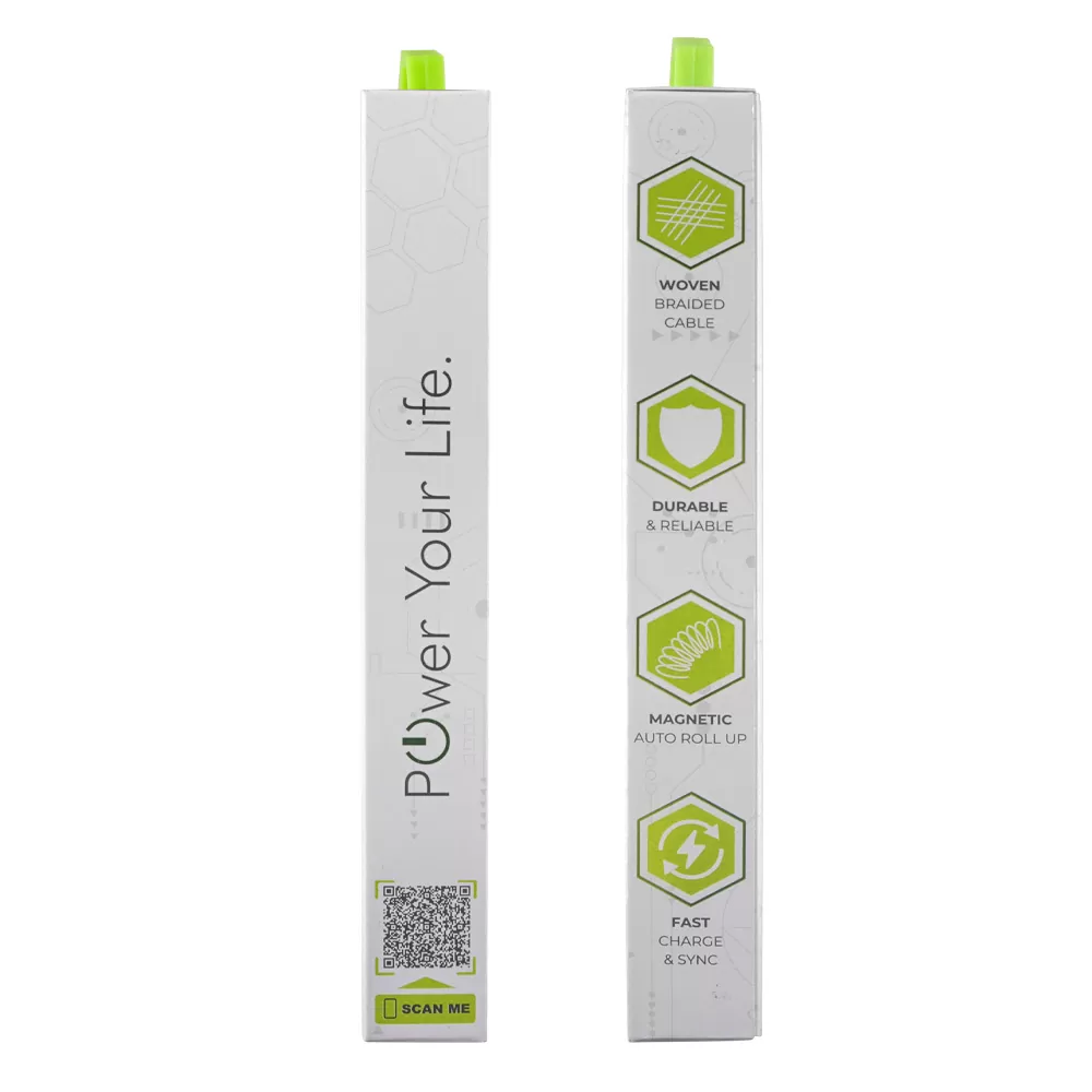 LIME USB-C TYPE C TO USB-C TYPE C 6A ΦΟΡΤΙΣΗΣ-DATA DURABLE MAGNETIC BRAIDED 1.2m LBMCC04 120W GREY - Image 7