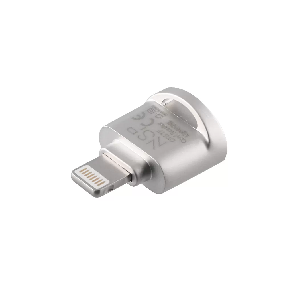 NSP N34 OTG TF/MICRO SD TO LIGHTNING SILVER - Image 2