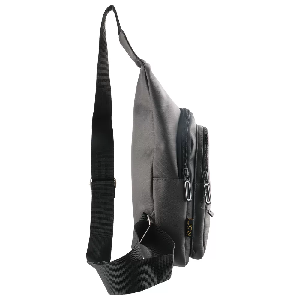 NSP N123 ATHLETIC ΤΣΑΝΤΑΚΙ ΑΔΙΑΒΡΟΧΟ CROSSBODY 8L DURABLE ΥΦΑΣΜΑΤΙΝΟ DARK GREY - Image 4