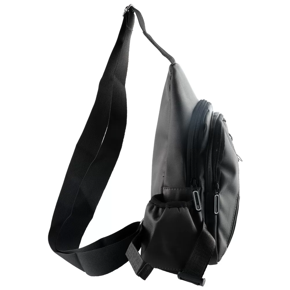 NSP N124 ACTIVE ΤΣΑΝΤΑΚΙ ΑΔΙΑΒΡΟΧΟ CROSSBODY 8L DURABLE ΥΦΑΣΜΑΤΙΝΟ DARK GREY - Image 4
