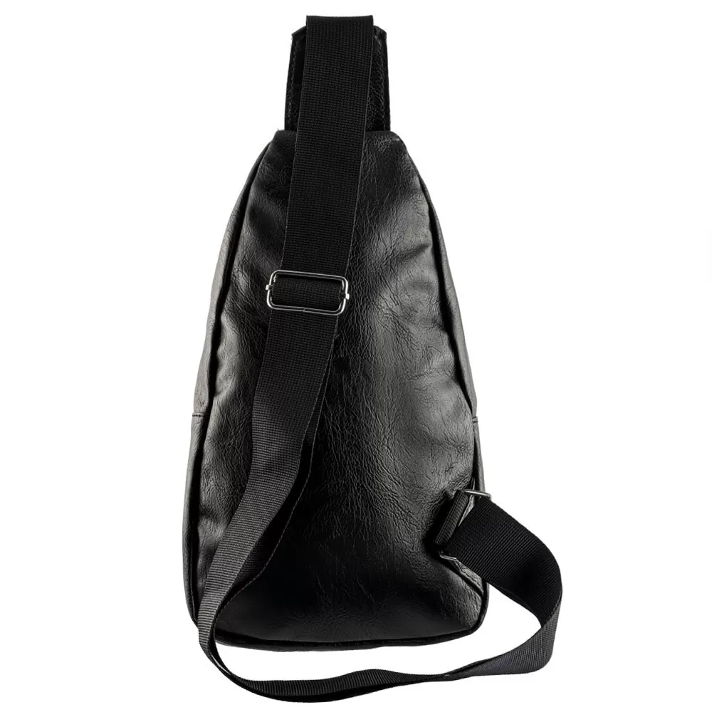NSP N110 ALMOND ΤΣΑΝΤΑΚΙ CROSSBODY 8.5L ΔΕΡΜΑΤΙΝΟ BLACK - Image 2