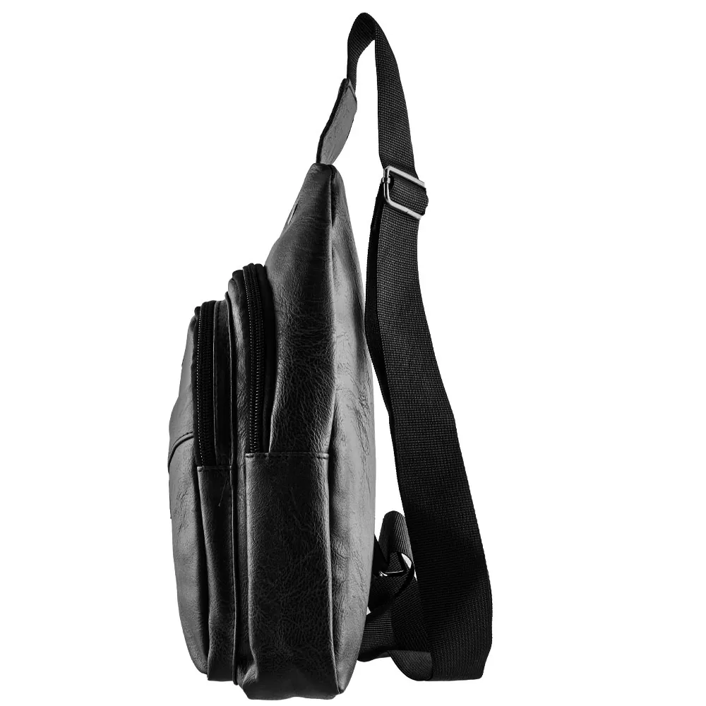 NSP N110 ALMOND ΤΣΑΝΤΑΚΙ CROSSBODY 8.5L ΔΕΡΜΑΤΙΝΟ BLACK - Image 3