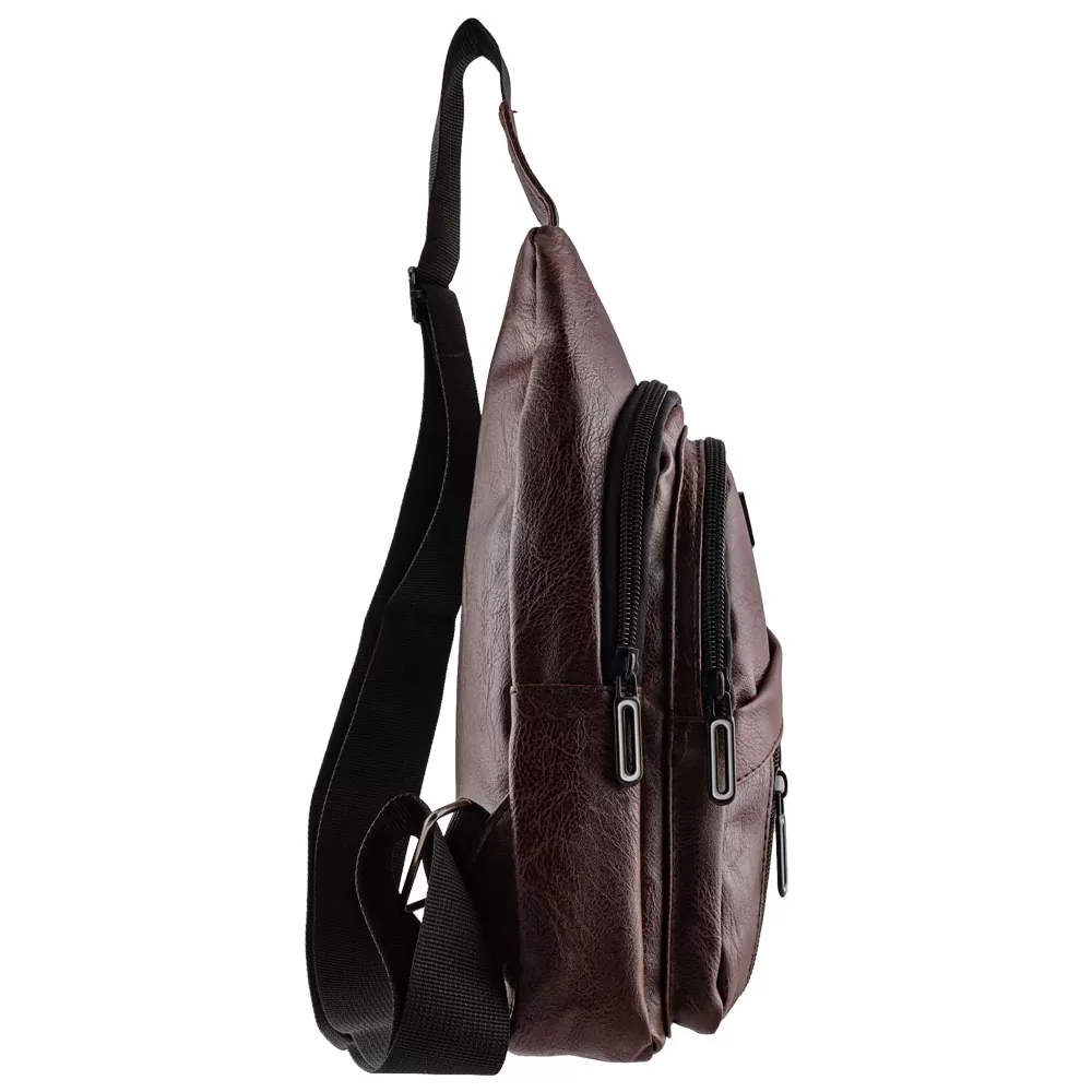 NSP N110 ALMOND ΤΣΑΝΤΑΚΙ CROSSBODY 8.5L ΔΕΡΜΑΤΙΝΟ BROWN - Image 4