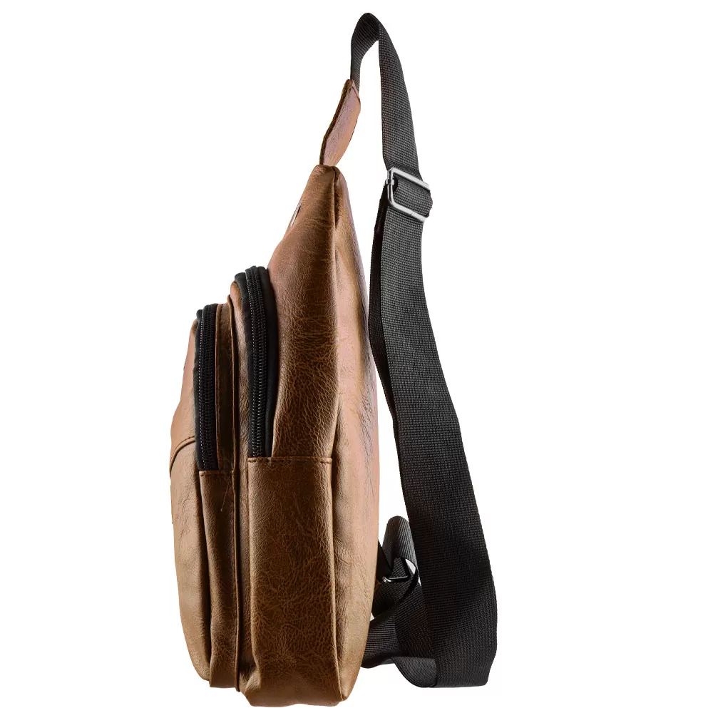 NSP N110 ALMOND ΤΣΑΝΤΑΚΙ CROSSBODY 8.5L ΔΕΡΜΑΤΙΝΟ CAMEL - Image 3