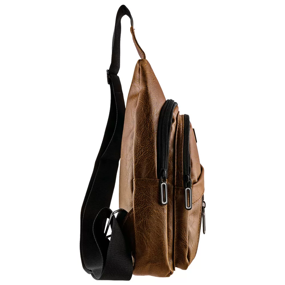 NSP N110 ALMOND ΤΣΑΝΤΑΚΙ CROSSBODY 8.5L ΔΕΡΜΑΤΙΝΟ CAMEL - Image 4