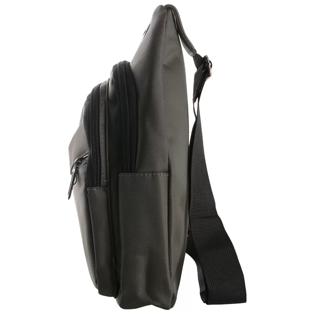 NSP N120 SPORT ΤΣΑΝΤΑΚΙ ΑΔΙΑΒΡΟΧΟ CROSSBODY 7.5L DURABLE ΥΦΑΣΜΑΤΙΝΟ GREY - Image 3
