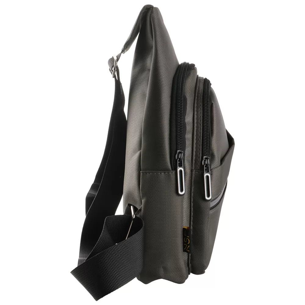 NSP N120 SPORT ΤΣΑΝΤΑΚΙ ΑΔΙΑΒΡΟΧΟ CROSSBODY 7.5L DURABLE ΥΦΑΣΜΑΤΙΝΟ GREY - Image 4